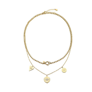 Bijoutheek collier Dubbel beschermend oog