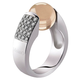 Melano Cateye-Ring 10 mm Katze 3602 Silber