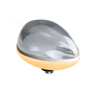 Melano Twisted Meddy Pear CZ Stein (13MM)