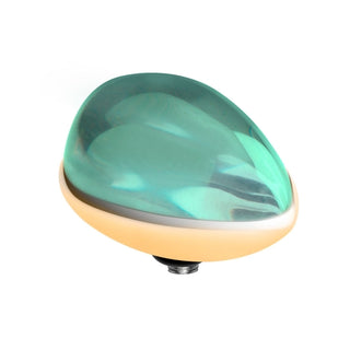 Melano Twisted Meddy Pear CZ Stein (13MM)