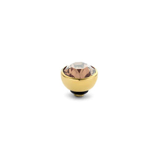 Koop salmon Melano Twisted Meddy CZ Stone Gold (4MM)
