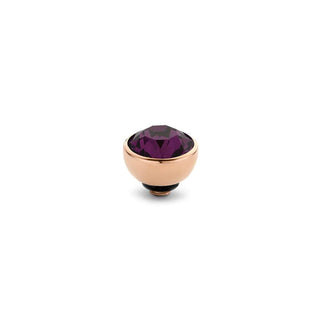 Koop eggplant Melano Twisted Meddy CZ Stone Rosé (4MM)