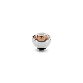 Koop salmon Melano Twisted Meddy CZ Stone Silver (4MM)
