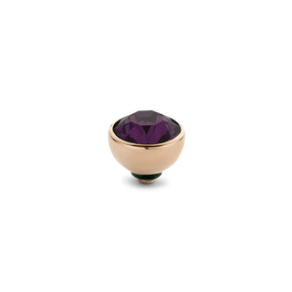Koop eggplant Melano Twisted Meddy 5012 CZ Stone Rosé (8MM)
