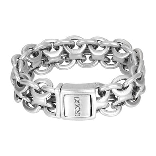 iXXXi Jewelry Herrenarmband Cuba Silber (LÄNGE: 22,5 cm)