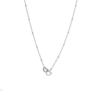 Kopen zilver Go Dutch Label Ketting Hartjes