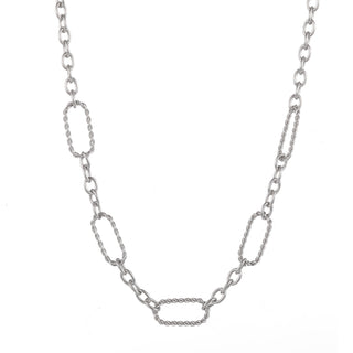 Go Dutch Label Necklace link Silver