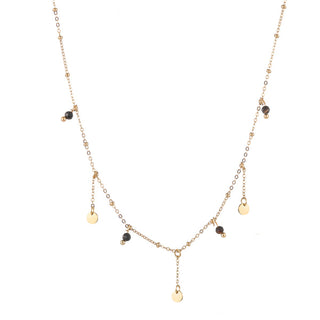 Go Dutch Label Ketting discs blauwe kralen