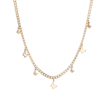 Go Dutch Label Collier open dicht vlinder hangend