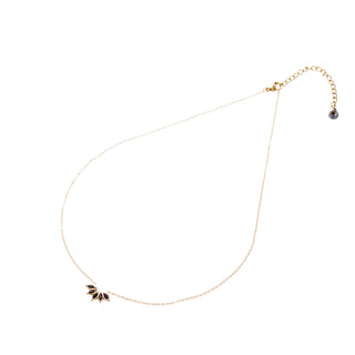 Go Dutch Label Collier waaier zwarte stenen