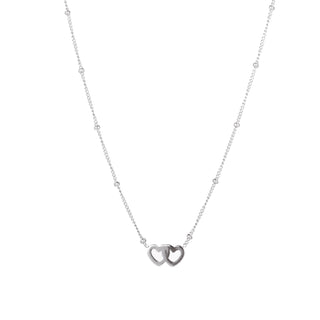 Go Dutch Label Collier 2 verbonden hartjes