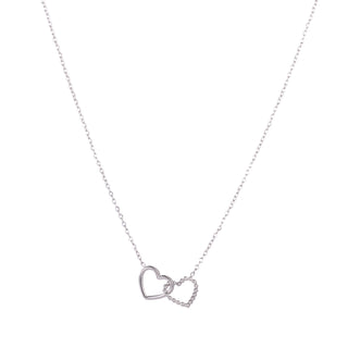 Go Dutch Label Collier dubbel hartje
