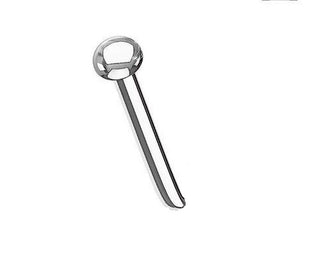Neusstud Sterling Zilveren met rond gekleurd bolletje goud (1.5mm-2mm)