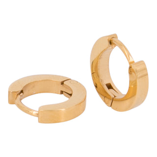 Kaufen gold Kalli Edelstahl-Ohrring glänzend rund 1897 (10mm)