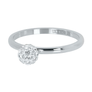 Kopen zilver iXXXi invulring 1 Ball Fill Clear Crystal (2MM)