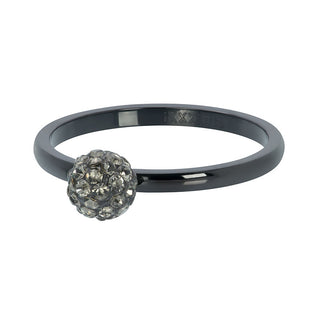 Kopen zwart iXXXi invulring 1 Ball Fill Clear Crystal (2MM)