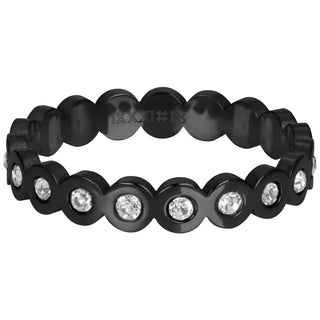 Kaufen schwarz iXXXi-Füllring Big Circle Stone (4MM)