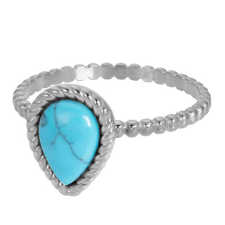 Kopen zilver iXXXi invulring Magic Turquoise (2MM)