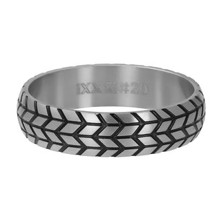 iXXXi invulring heren Tire Zilver (6MM)