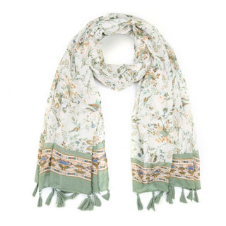Kopen groen Bijoutheek Sjaal (Fashion) bloemen