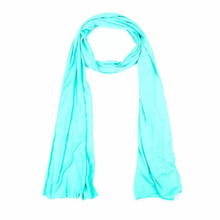 Kopen turquoise Bijoutheek Sjaal (Fashion) Effen Dun (35cm x 200cm)