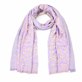 Koop purple Bijoutheek Scarf (Fashion) leopard (80x180cm)