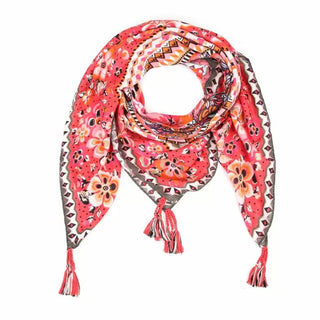Bijoutheek Sjaal (Fashion) Ibiza Motieven (130cm x 130cm)