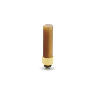 Koop brown Melano Twisted Meddy Gemstone Cylinder (10MM)