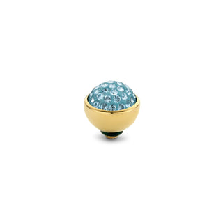 Kopen aqua Melano Twisted Shiney Steentje (6-8MM)