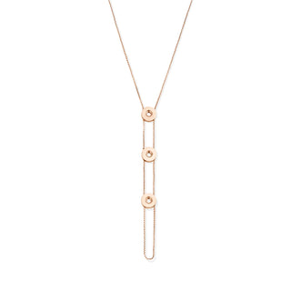 Kopen rose Melano Vivid ketting Veroni (90CM)