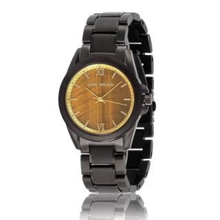 HOT&TOT | Centauri Holzuhr | 42MM | Ebenholz und Zebranoholz