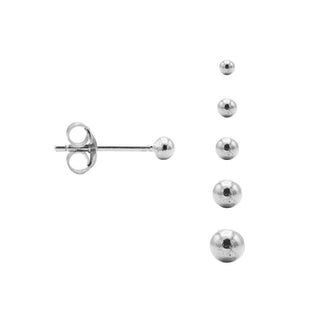 Karma Ball Earstuds silver 2mm