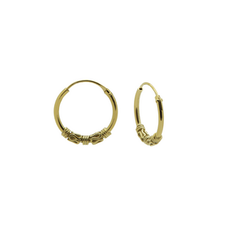 Bijoutheek Bali Creolen Gold (10-12mm)