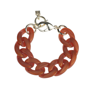 Camps & Camps Gliederarmband Matt Orange Braun