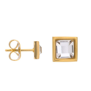 iXXXi Jewelry Ear stud ear studs expression square (9MM)