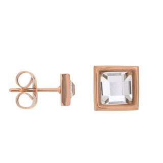 iXXXi Jewelry Ear stud ear studs expression square (9MM)