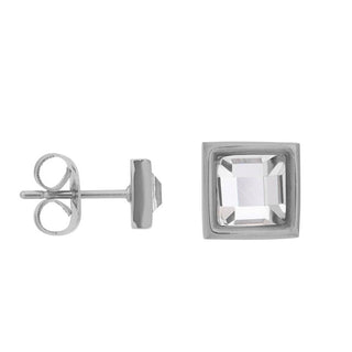 Kopen zilver iXXXi Jewelry Oorknop ear studs expression square (9MM)