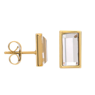 iXXXi Jewelry Stud earring design rectangle (10MM)