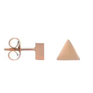 Kopen rose iXXXi Jewelry Oorknop abstract triangle (9MM)