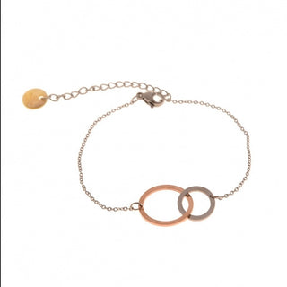 Go Dutch Label Armband Kreis Rosé