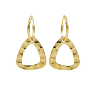 Karma Oorhangers open triangle hammered