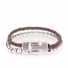 JOSH Women's Bracelet - 24649-BRA-BROWN (LENGTH: 21.5-23.5cm)