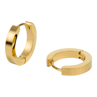 Kaufen gold Kalli Ohrringe Edelstahl Matt 1849 (12mm)