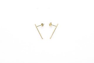 Karma Symbols Earring Tubes XXL Gold