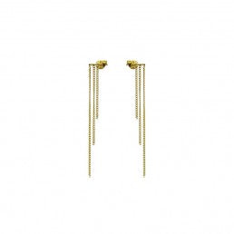 Karma pull through oorbel Triple Chain