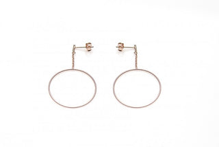 Karma-pull-through-earring-m1315-hoop-studs Rosé