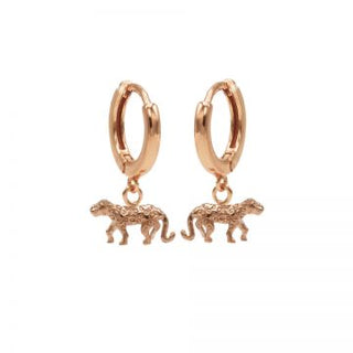 Karma hinged hoops symbool leopard