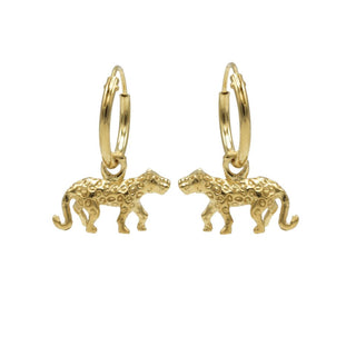 Karma Symbols oorbel Hoops Panter