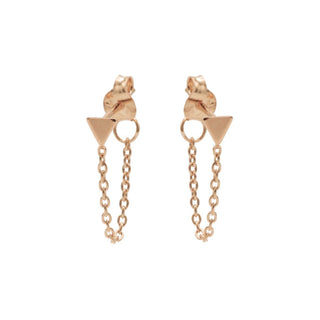 Karma oorbel Chain Triangle