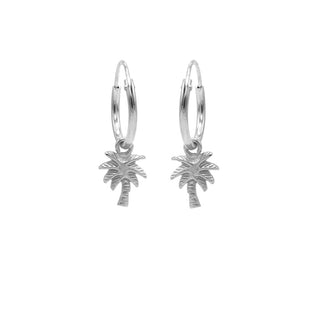 Kaufen silber Karma-Symbole-Ohrring Palme